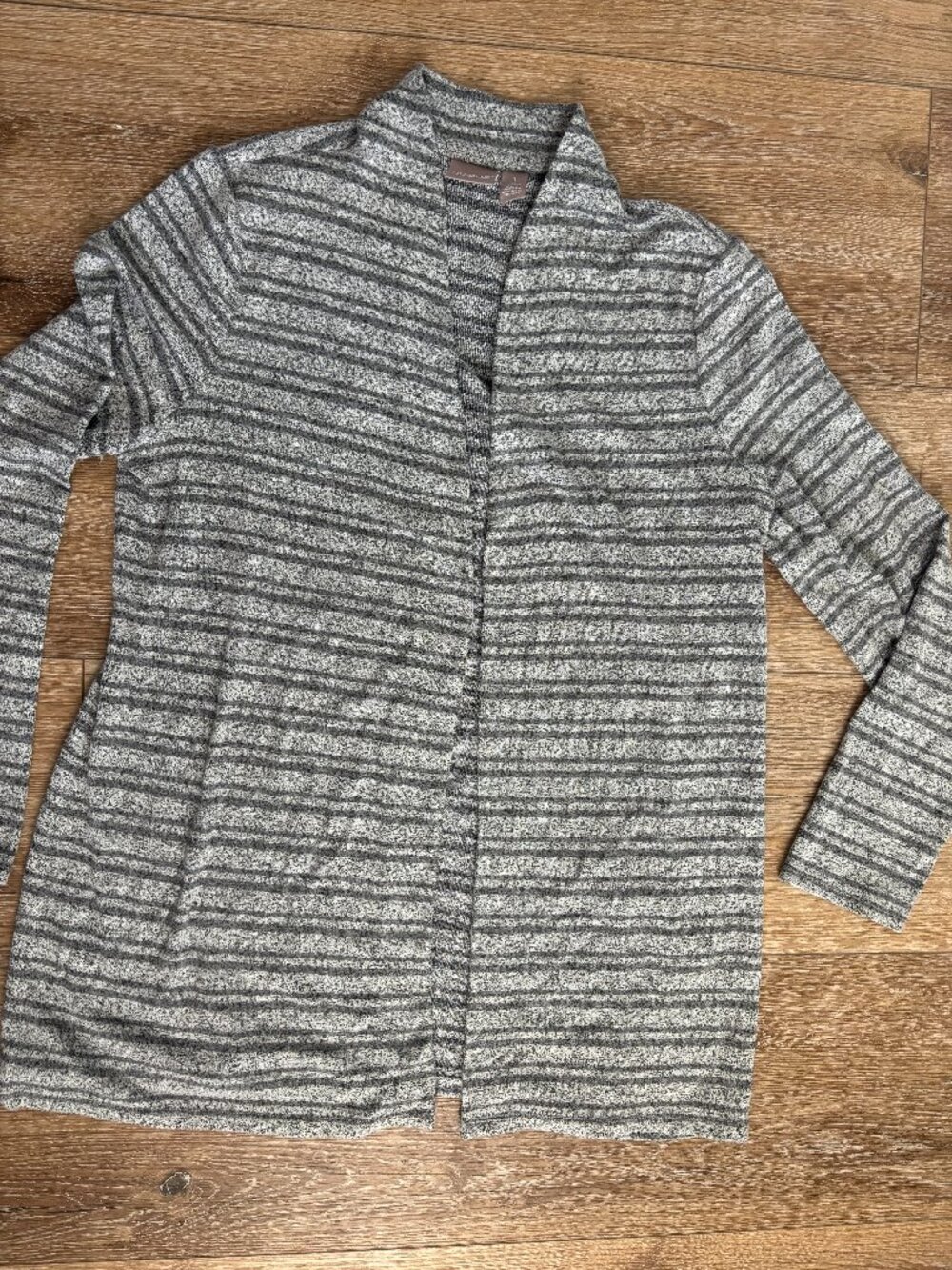 Gray Striped Cardigan - Size 1
